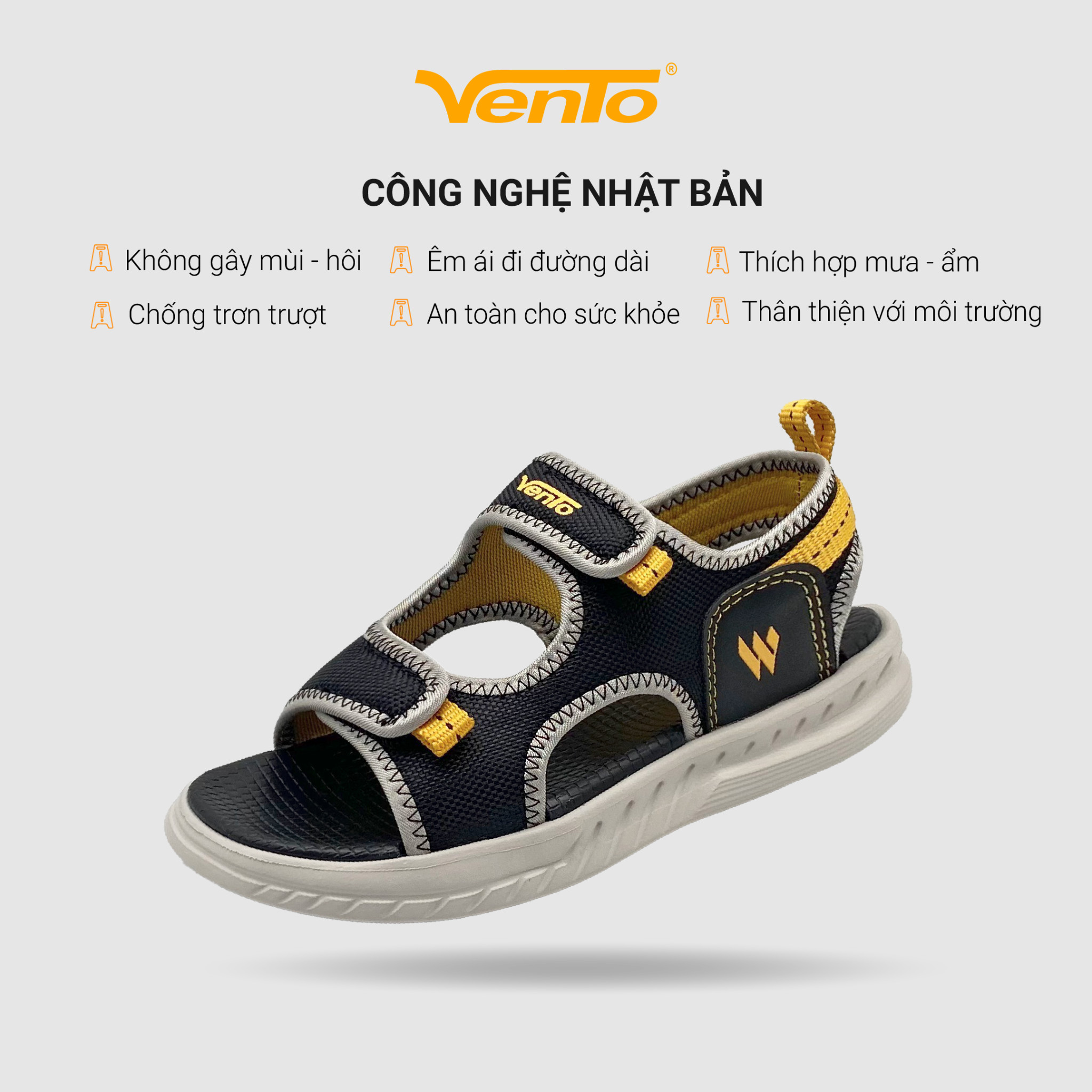 Giày Sandal Học Sinh VENTO OSCAR dạo phố đi chơi đi học NB139