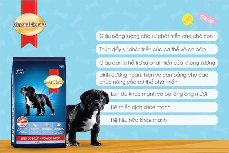 Thức ăn hạt khô cho chó con SmartHead Powerpack Puppy gói 3kg