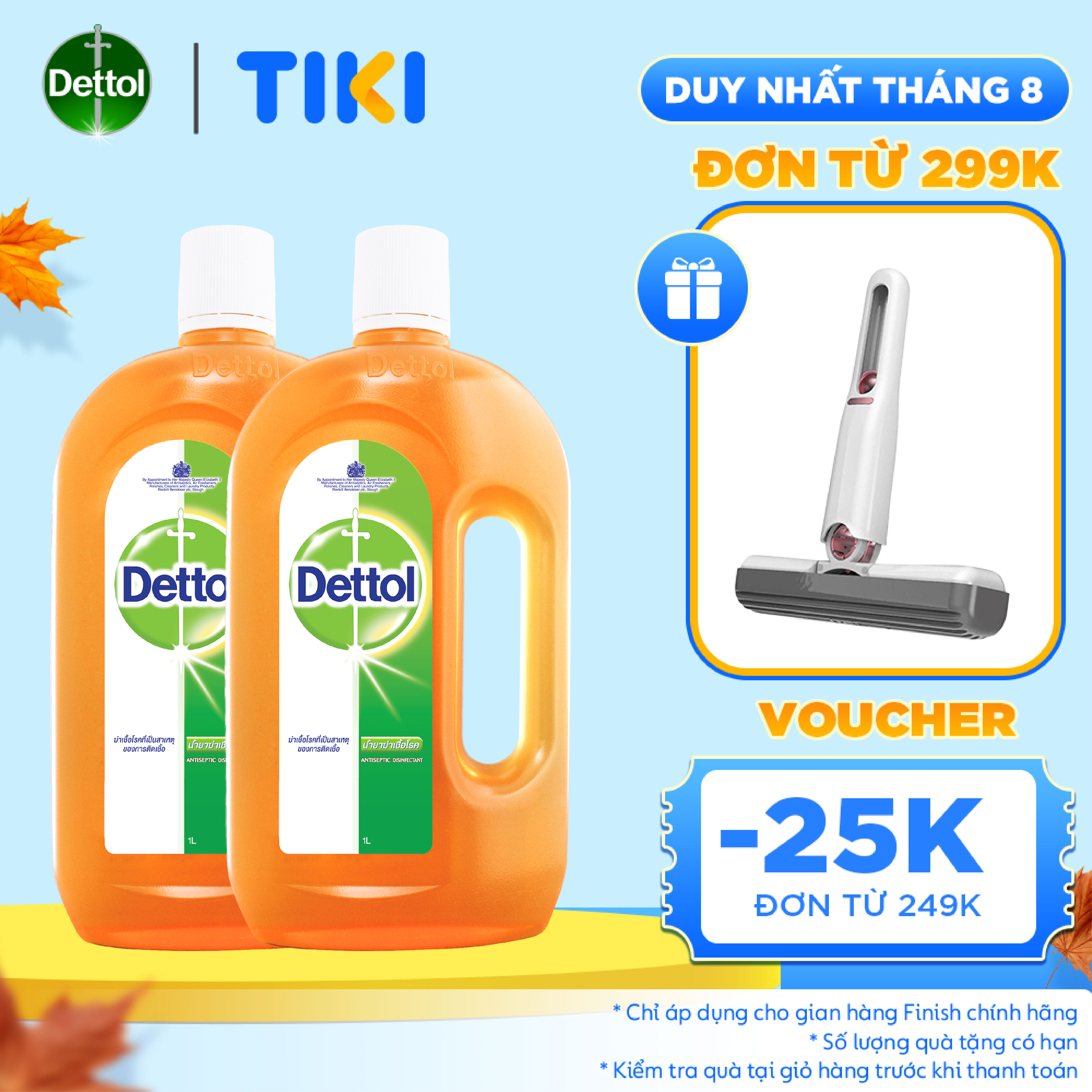 Combo 2 dung dịch diệt khuẩn 1L