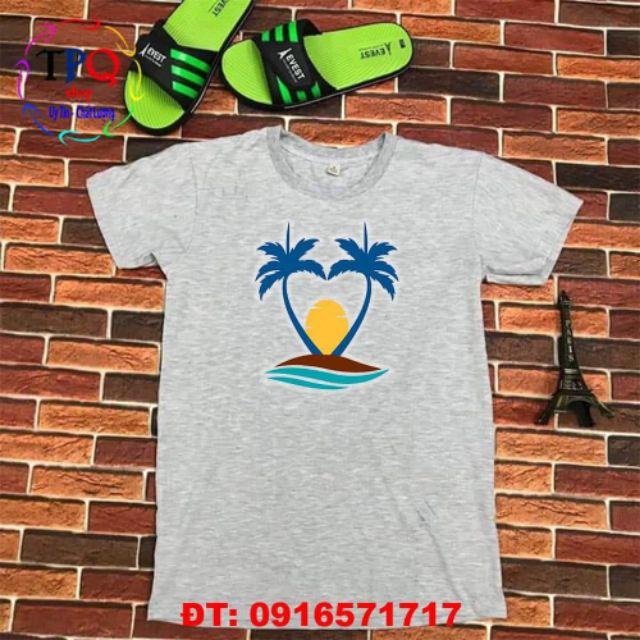 Đồ đôi, đồ teambuilding đi biển áo in họa tiết xinh xắn chất vải đẹp, đủ size- Gía 1 bộ luôn quần và áo
