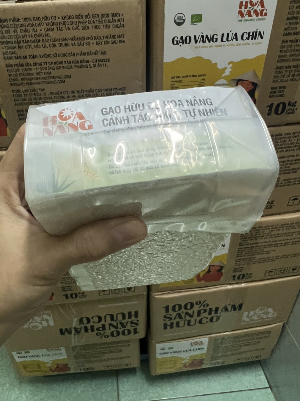 Gạo Hữu Cơ Hoa Nắng - Vàng Lúa Chín 1kg