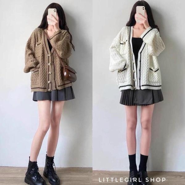 Áo cardigan len nữ ️️ kiểu dáng Hàn Quốc trẻ trung năng động. dễ phối đồ