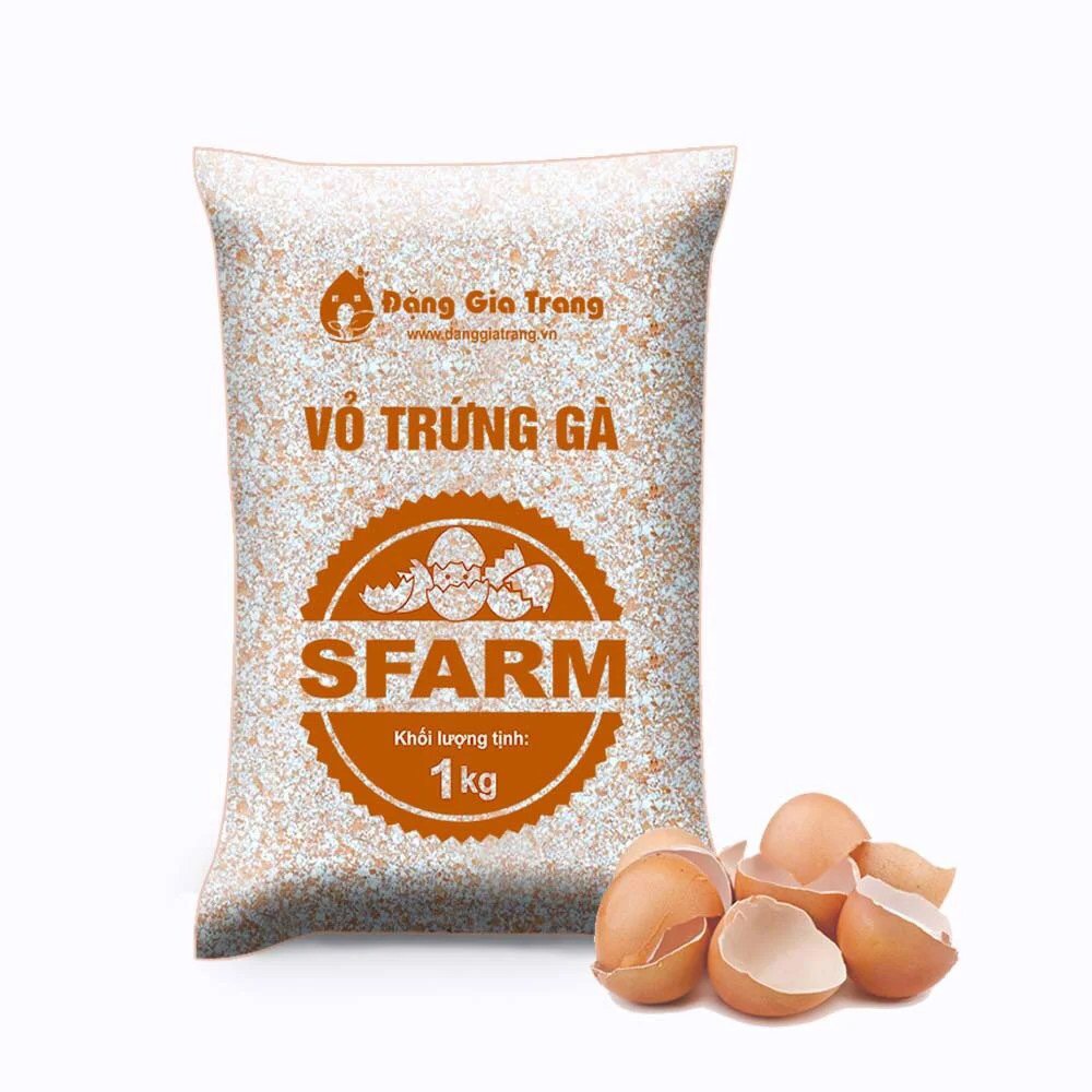 VỎ TRỨNG GÀ SFARM ĐÃ QUA XỬ LÝ - TÚI 1KG