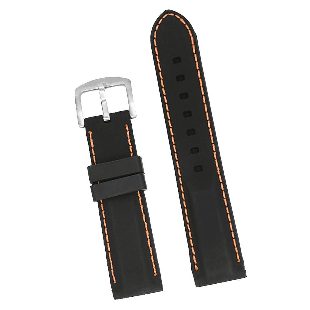 Silicone Rubber Watch Strap Band Waterproof Watch Band Belt for Samsung 26mm