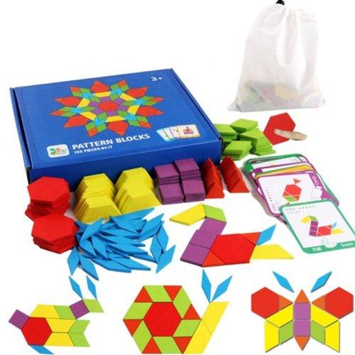 Ghép hình sạng tạo cho bé 155 chi tiết - Pattern block