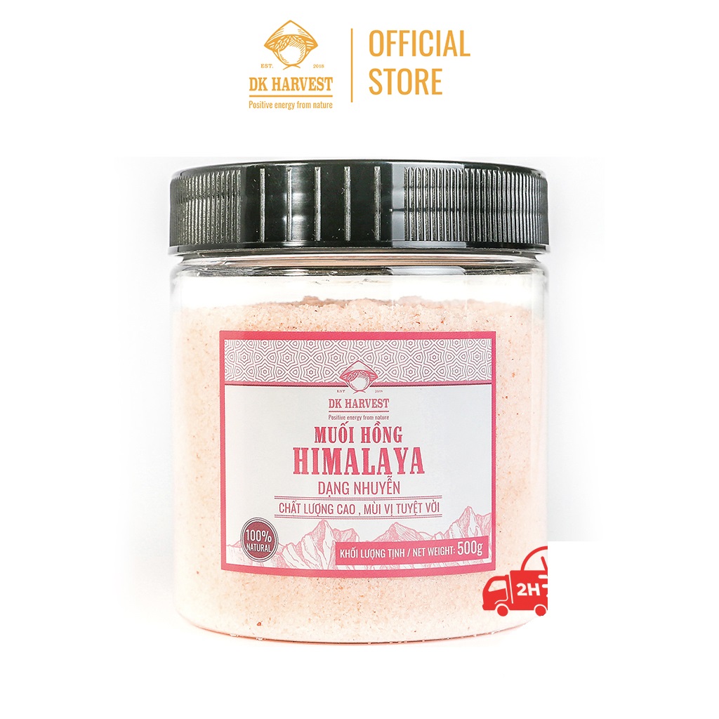 Muối Hồng Himalaya Dk Harvest - Muối Hồng Dạng Nhuyễn - 500G