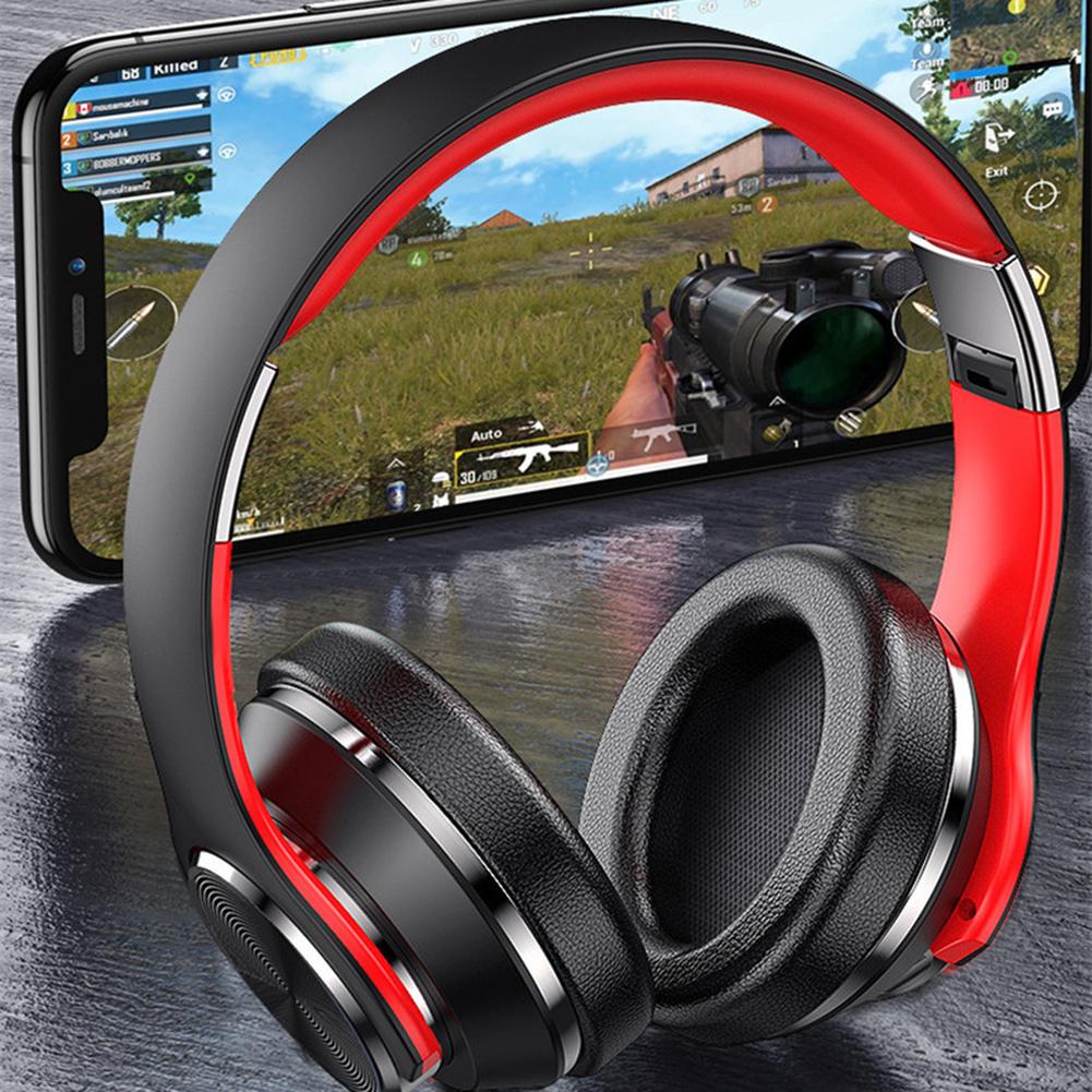 Tai Nghe Gaming Chụp Tai Headphone Máy Tính Máy Tính Game Thủ Tai Nghe Trên Tai Bluetooth-Tương Thích Có Thể Gấp Gọn Tai Nghe Chơi Game