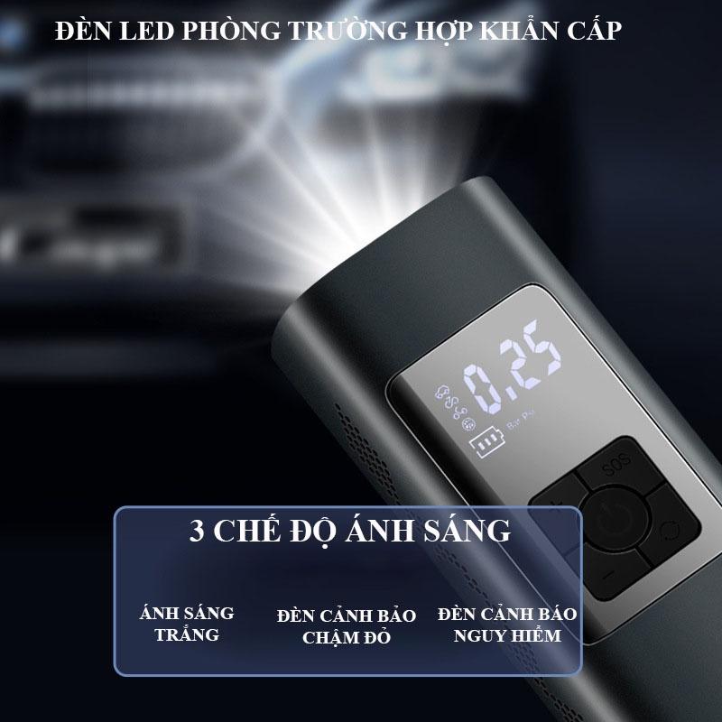 Bơm hơi điện tự động không dây, 6000mAh, bơm xe hơi, xe máy, xe điện, xe đạp, bóng, đệm, nhanh chóng, an toàn