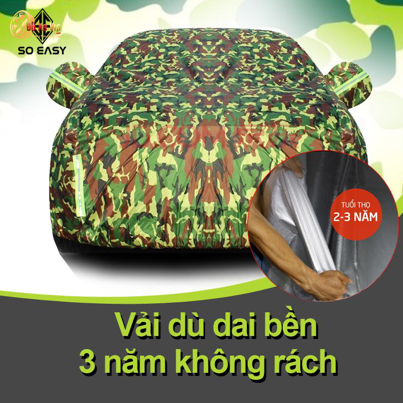 Bạt Phủ Ô Tô Tráng Nhôm Phủ Nano Chống Nắng, Bạt Trùm Xe Hơi Cách Nhiệt Cao Cấp - Hàng Chính Hãng