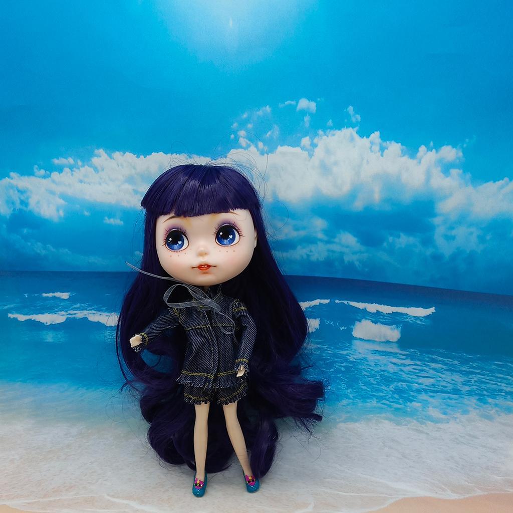 2-4pack Stylish Denim Costume Set Tops Coat & Trousers Pants Outfits For Blythe