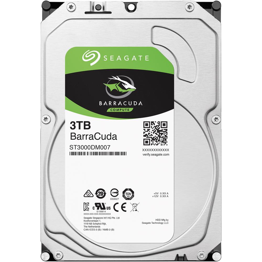 Ổ Cứng HDD PC Seagate Barracuda 3TB ST3000DM007 SATA3 6Gb/s 3.5inch - Hàng chính hãng