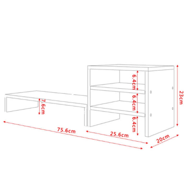 Combo Kệ máy tính và tài liệu để bàn bk2014 - Hàng chính hãng