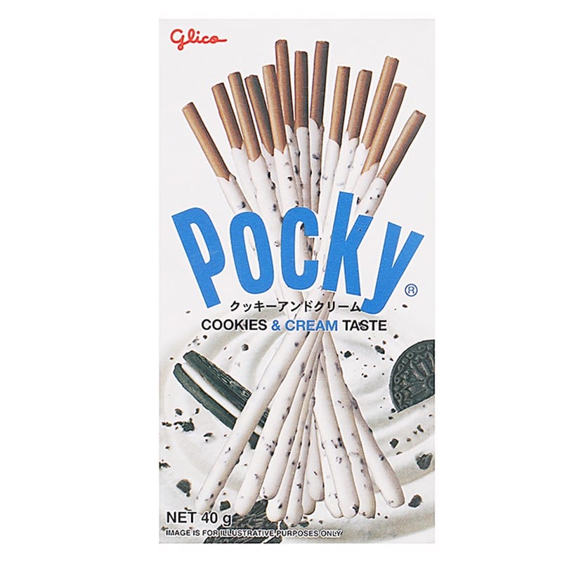 Bánh Que Pocky Cookies & Cream 40G X 10 Hộp