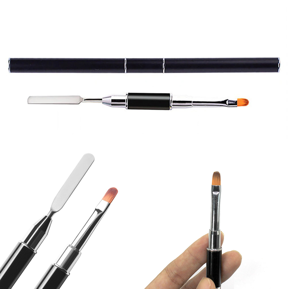 Bút Đắp Gel Có Đầu Gạt, Đa Năng Chuyên Nghiệp, Dễ Dùng Và Thao Tác, Nhỏ Gọn, Độ Bền Cao, Dụng Cụ Hỗ Trợ Giúp Tiết Kiệm Thời Gian, Thể Hiện Ý Tưởng Nghệ Thuật