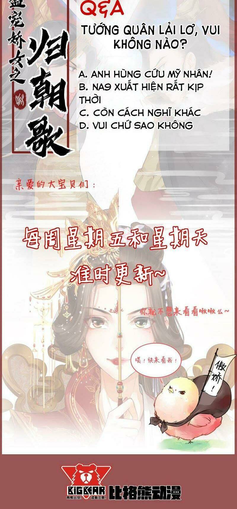 thịnh sủng kiều nữ trở về triều ca chapter 27 30