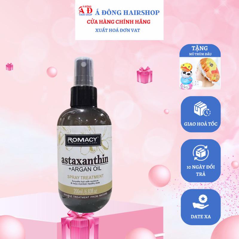 BỘ DẦU GỘI XẢ, HẤP Ủ, DƯỠNG PHỤC HỒI, SUÔN MƯỢT, GIẢM RỤNG ROMACY ASTAXANTHIN ARGAN OIL + Gội xả gói Karseell 15ml - BỘ GỘI XẢ 500ML*2