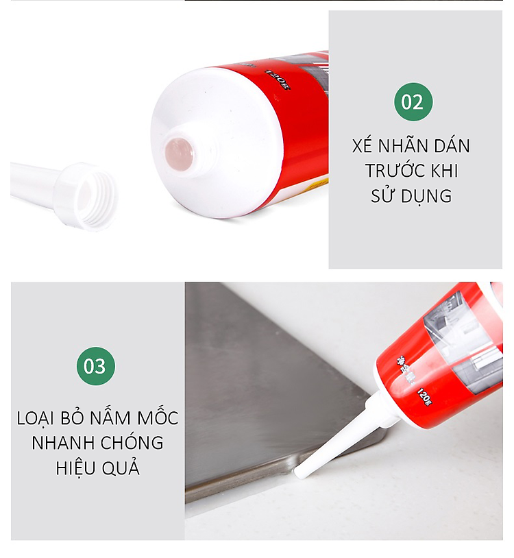 Dung Dịch Gel Tẩy Mốc Đa Năng Làm Sạch Gioăng Cao Su, Kẽ Tường 120g Cao Cấp - Hàng Loại 1 - Chính Hãng MINIIN