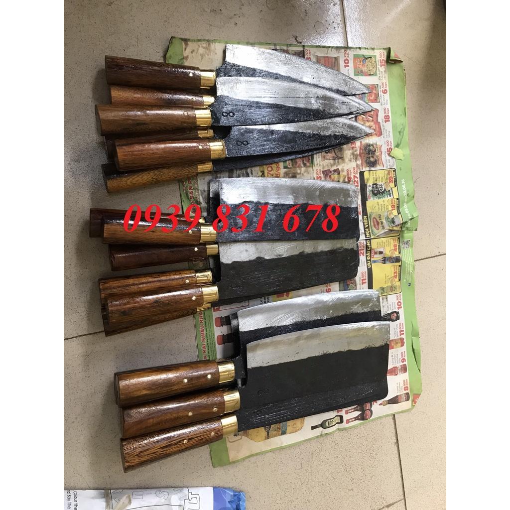 Bộ Dao nhà bếp rèn thủ công 100% bằng thép nhíp ô tô cao cấp, mua hàng để cảm nhận sự khác biệt với shop khác