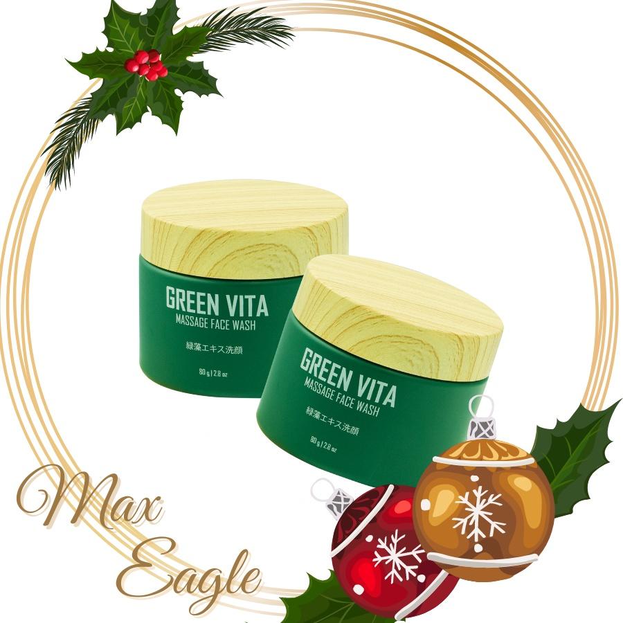 Bột Rửa Mặt Massage Green Vita KIS22 - Hàng Chính Hãng KIS22