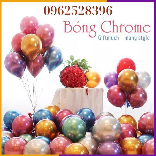 Set 20 cái bóng tròn Chrome mạ siêu nhũ siêu đẹp 28cm