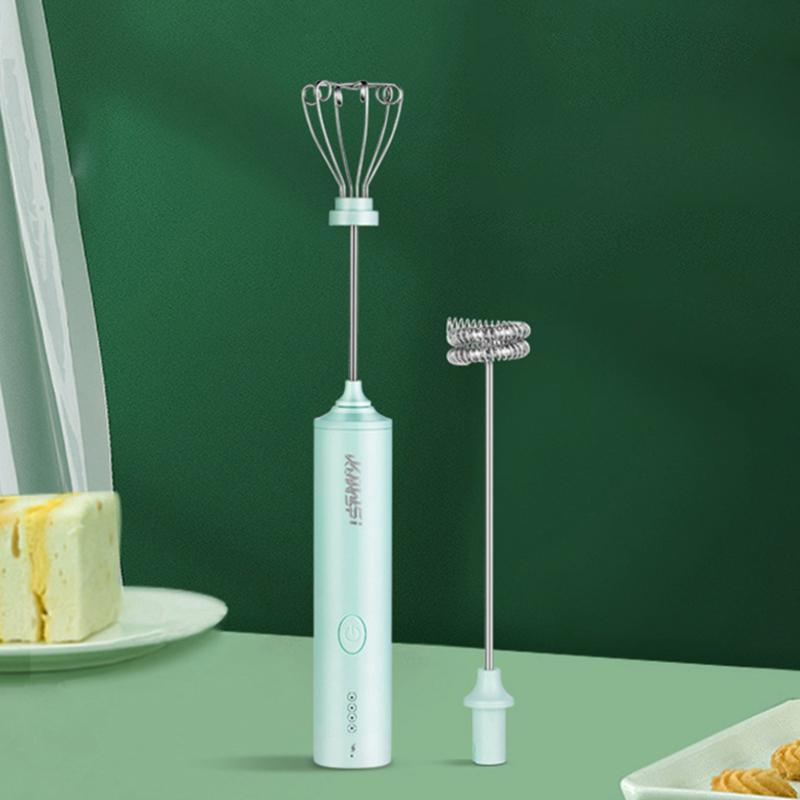 Sạc USB Điện Đánh Trứng Be 4 Tốc Độ Điện Cà Phê Pha Máy Hộ Gia Đình Bình Ủ Sữa Máy Làm Frother Sữa Rửa Mặt Foamer Máy Xay Thực Phẩm