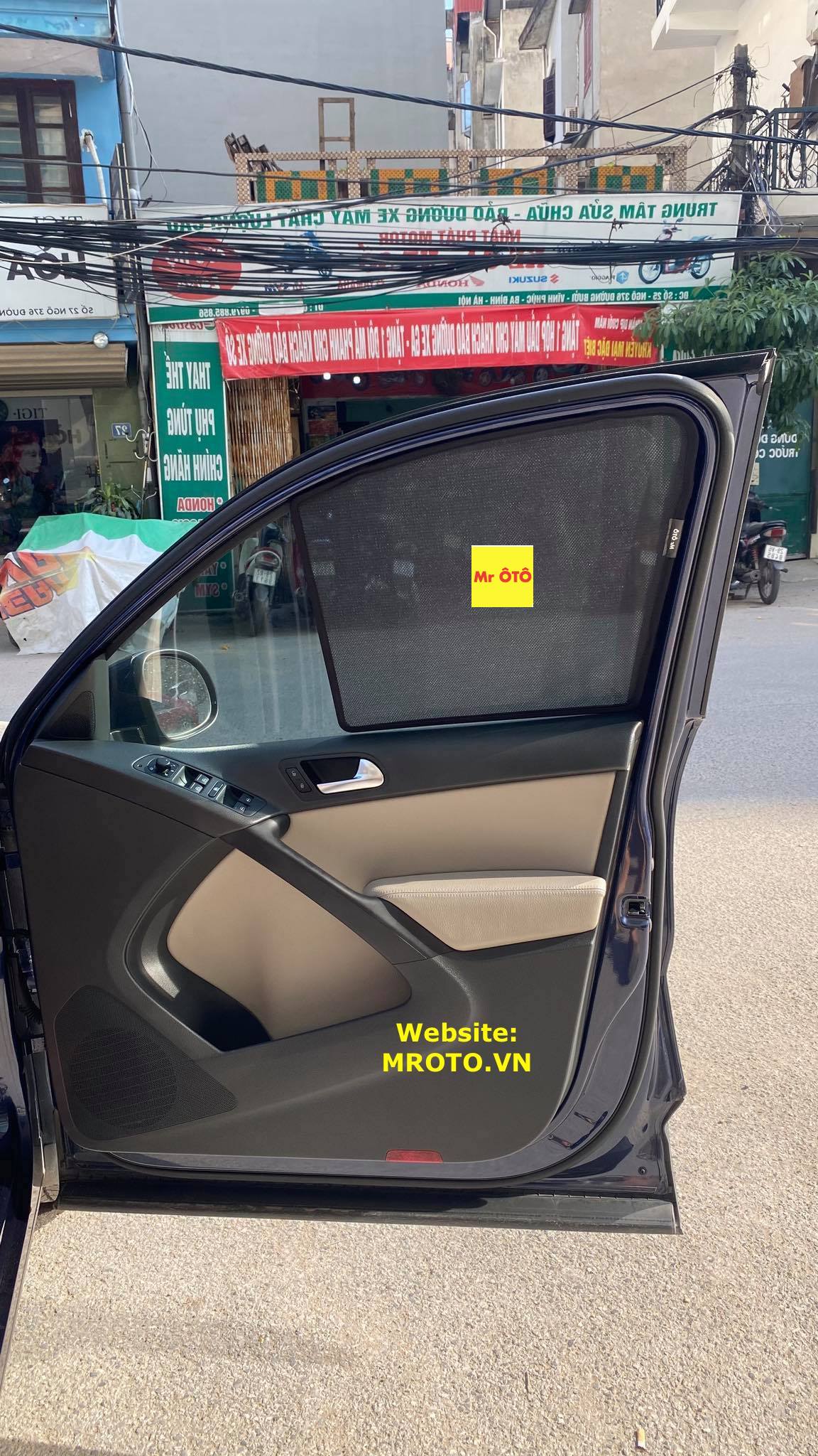 Rèm Che nắng xe wolkswagen TIGUAN 2013 1 có hút nam châm, Vải dày dặn, chống nắng tuyệt đối