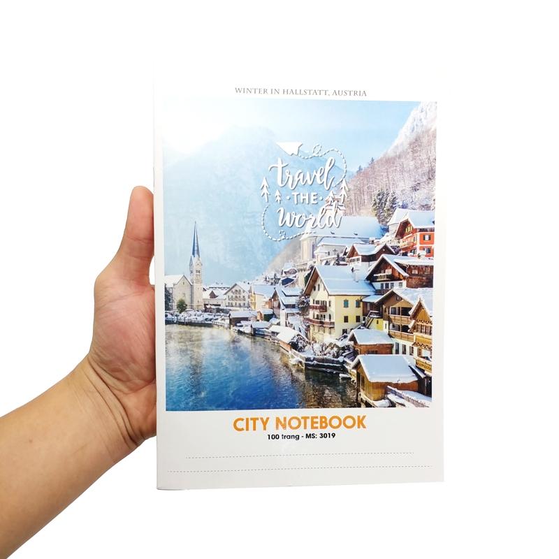 Combo 5 Tập Sinh Viên 4 Ly Ngang City 100 Trang 60gsm City - Hải Tiến 3019 (Mẫu Màu Giao Ngẫu Nhiên)