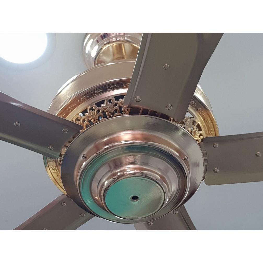 Quạt Trần Không Đèn hàng hiệu nguyên nhân DC Lõi Đồng 6 Số, hiệu suất 90w, khuyến mãi kèm theo Móc cao su thiên nhiên T