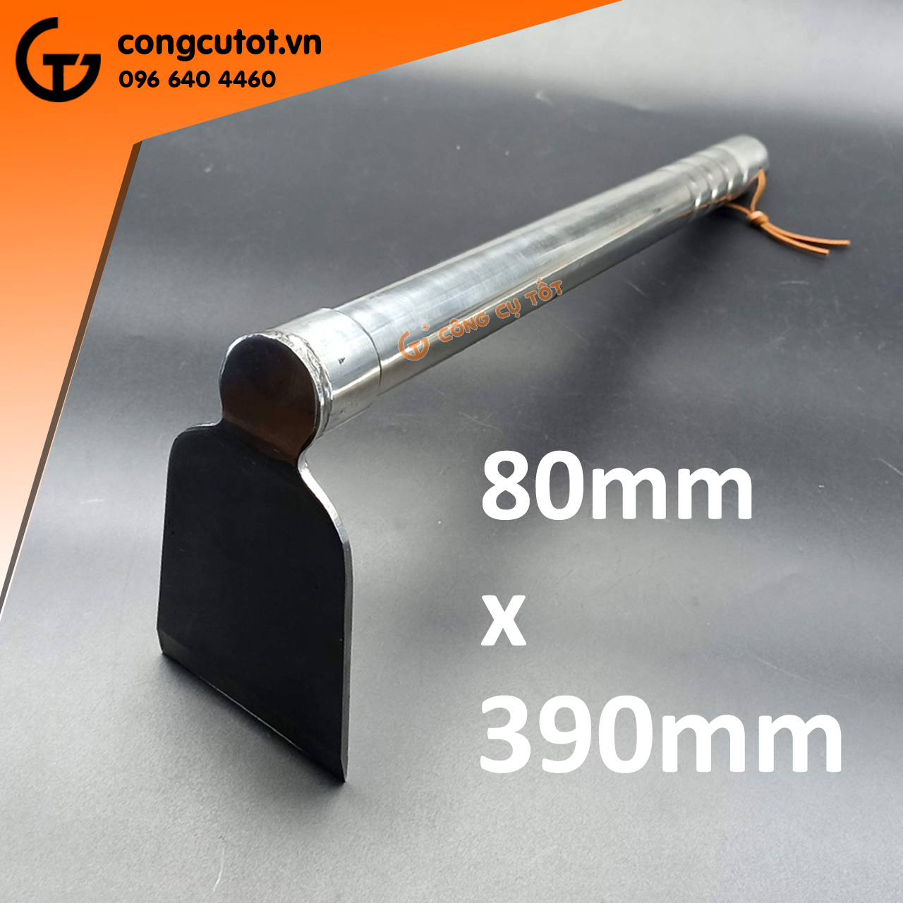 Cuốc cầm tay Inox 39cm lưỡi rộng 8cm