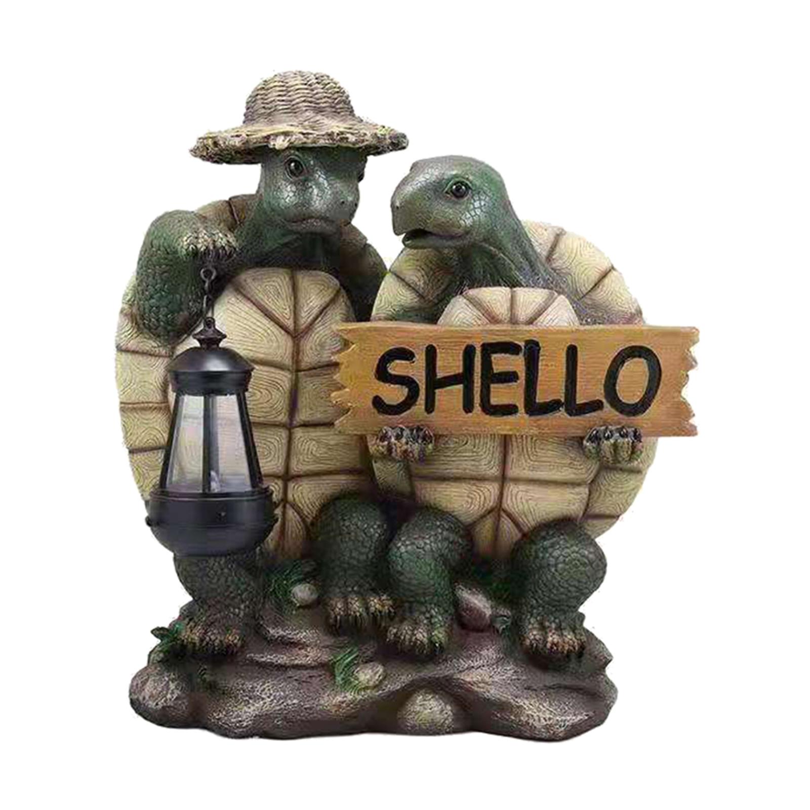 Rustic Garden Statue Ornament Lawn Turtle Sculpture Craft