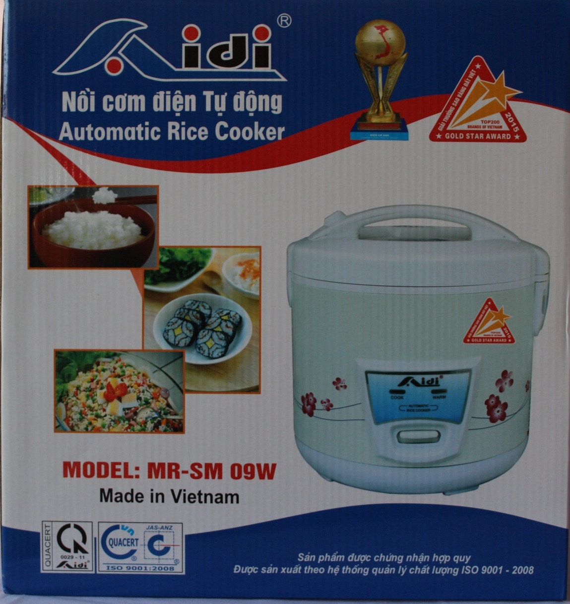 Nồi cơm điện Aidi MR-SM 09W - 1.8L