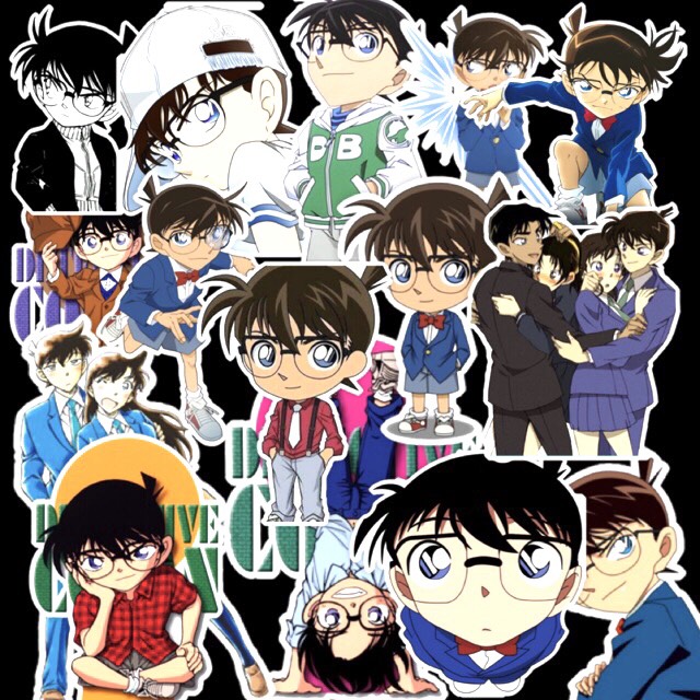 Sticker CONAN set 60 ảnh có ép lụa