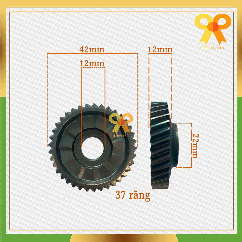 Nhông bánh răng máy khoan cho Maktec MT60, MT606, MT603, MT817, và cho Makita M8103B 37 răng 11.5x42.5x10mm