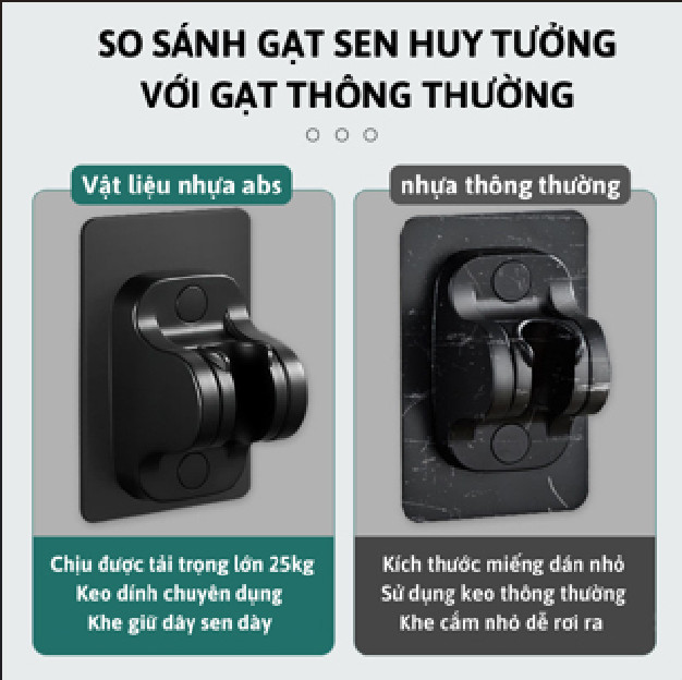 Gác sen dán dường nhỏ gọn cao cấp-Huy Tưởng-Màu Đen