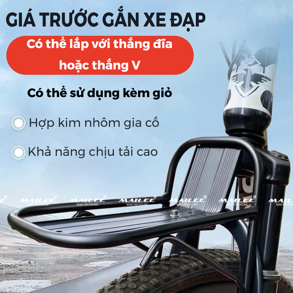 Baga Trước Xe Đạp, baga trước xe đạp Địa Hình GT-6301 chất liệu Nhôm cho Giỏ xe/hành lý Chắn Trước Phụ Kiện Đạp Xe, dành cho vị trí chờ có sẵn - Mai Lee
