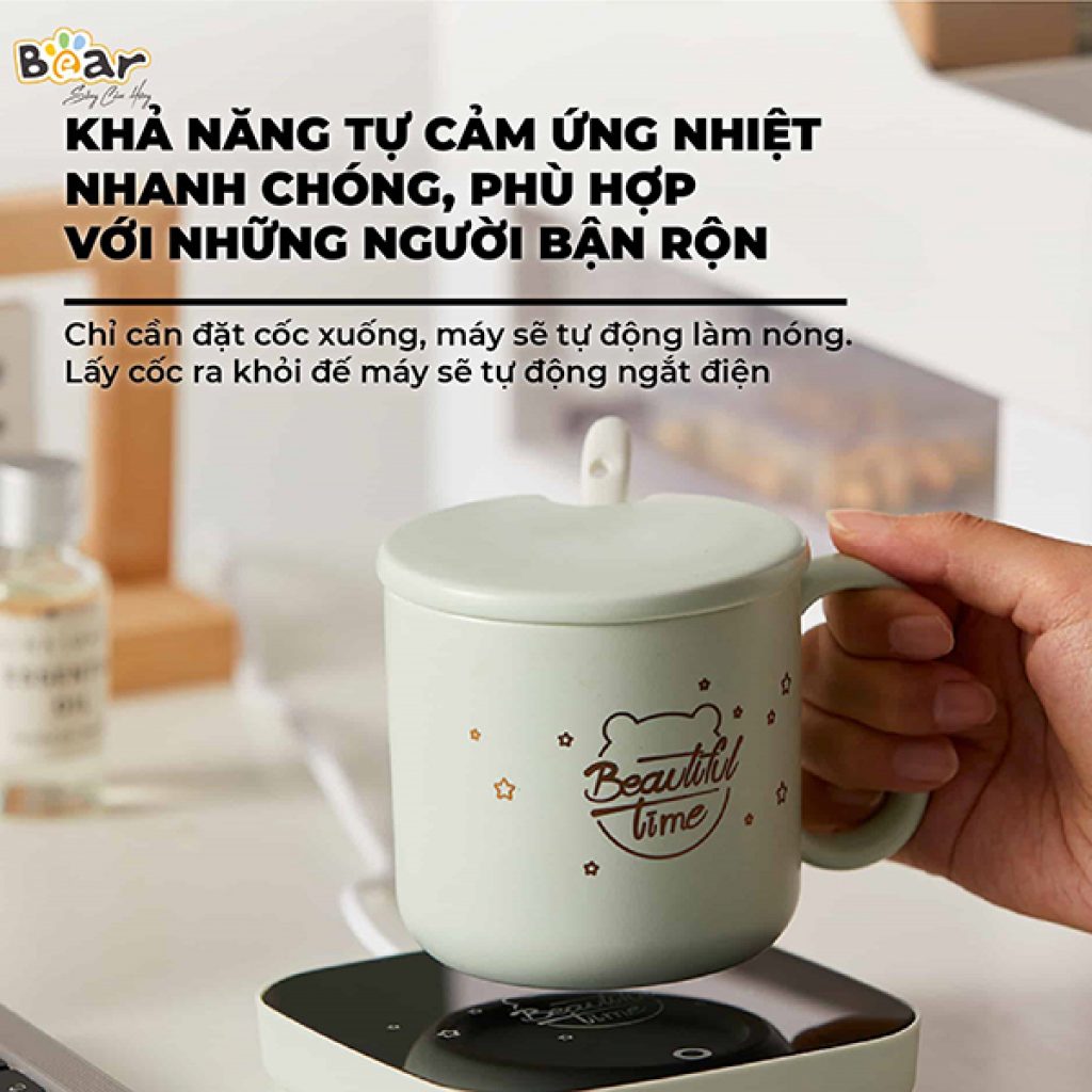 Bộ Cốc Hâm Nóng Đồ Uống Bear DRBD-C16J5 Công Suất 16W - Hàng Chính Hãng