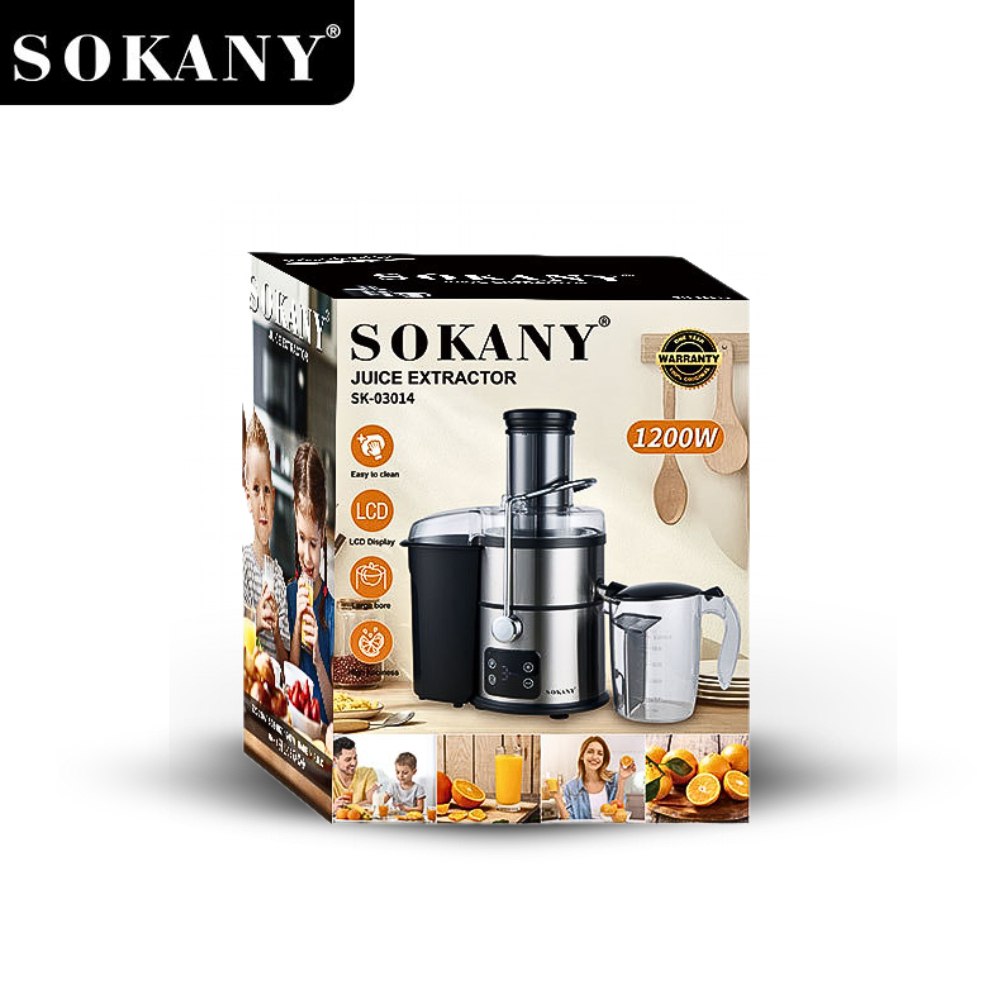 Máy ép trái cây đa năng SOKANY SK-03014 công suất cao lên đến 1200W, ép được trái cây hoa quả nhanh chóng - HÀNG CHÍNH HÃNG - DELIYA