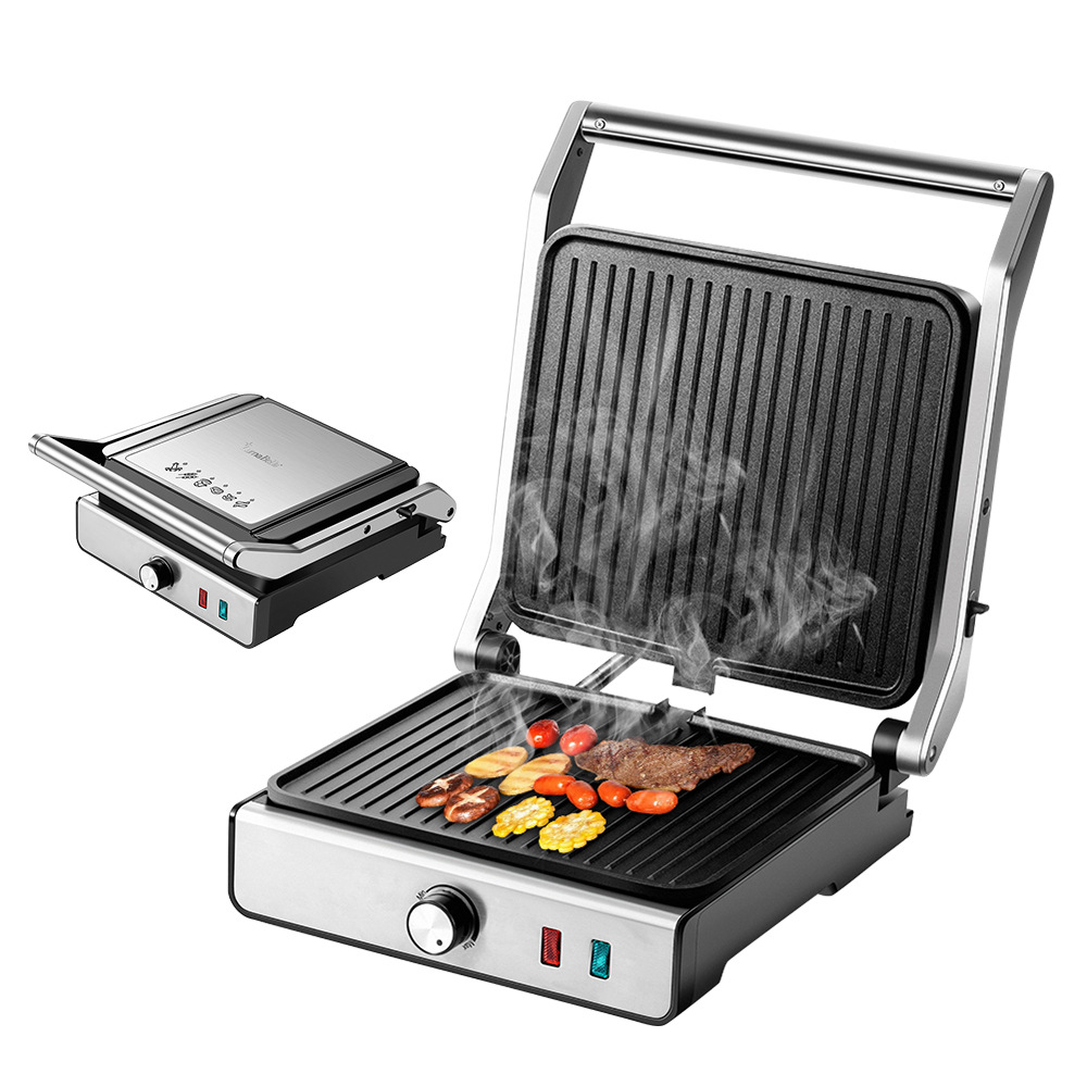 Máy kẹp nướng đa năng Lumabella LB-58064 công suất cao 2000W, nướng bánh mì, thịt, hotdog nhanh chín - DELIYA HÀNG CHÍNH HÃNG