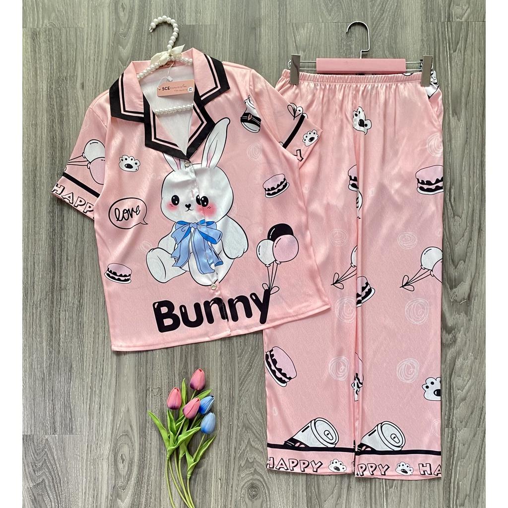 Bộ Pyjama lụa xước ánh kim cao cấp (free size: 45kg đến 65kg) HÀNG THIẾT KẾ MỚI.