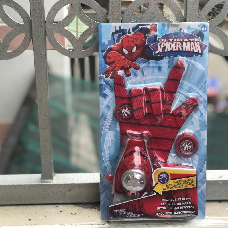 Găng tay người nhện trẻ em siêu nhân bắn đĩa trẻ em Nhân Vật Spiderman