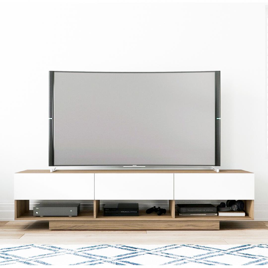Kệ Tivi gỗ hiện đại SMLIFE Timothy | Gỗ MDF dày 17mm chống ẩm | D150xR44xC45cm