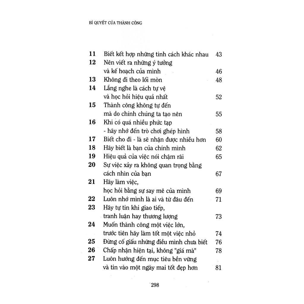 Bí Quyết Của Thành Công  - Bản Quyền