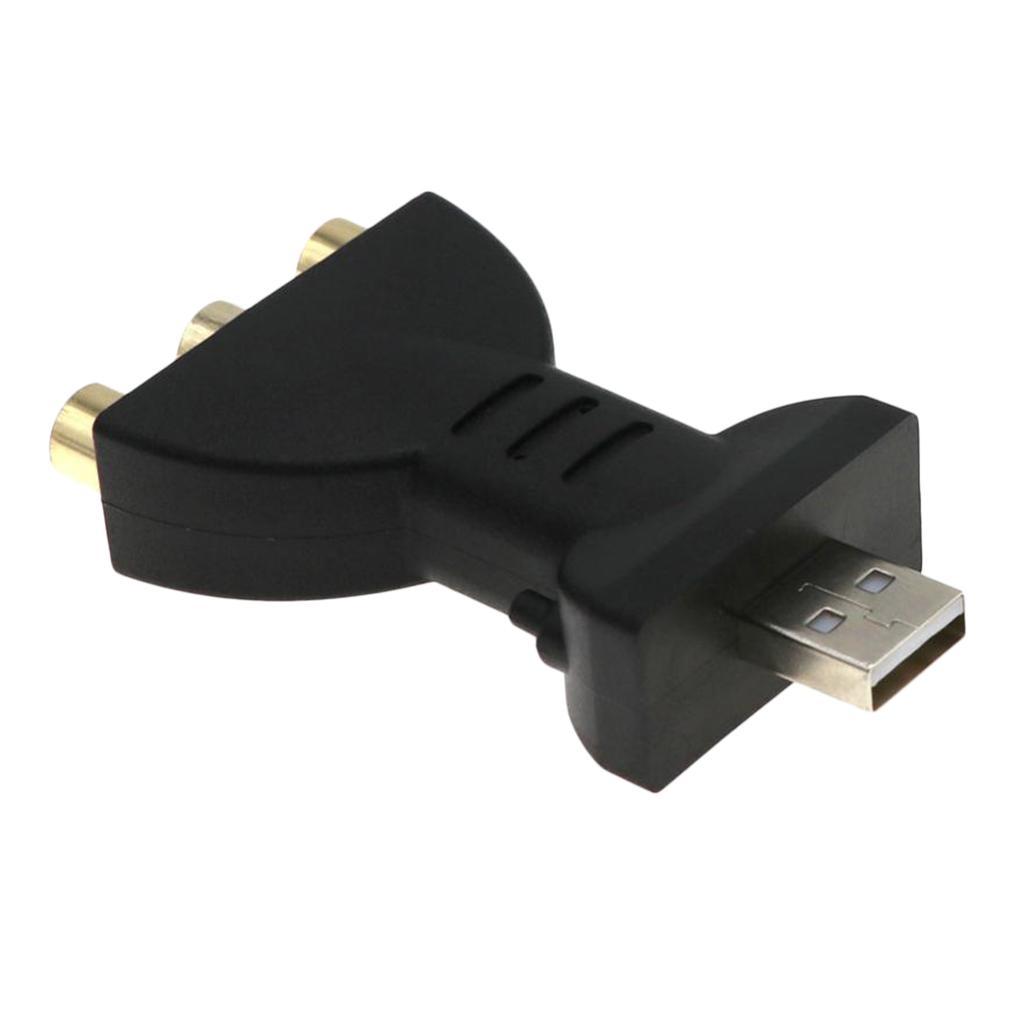 USB   Fe  Video Adapter AV Converter Cable Cord Black