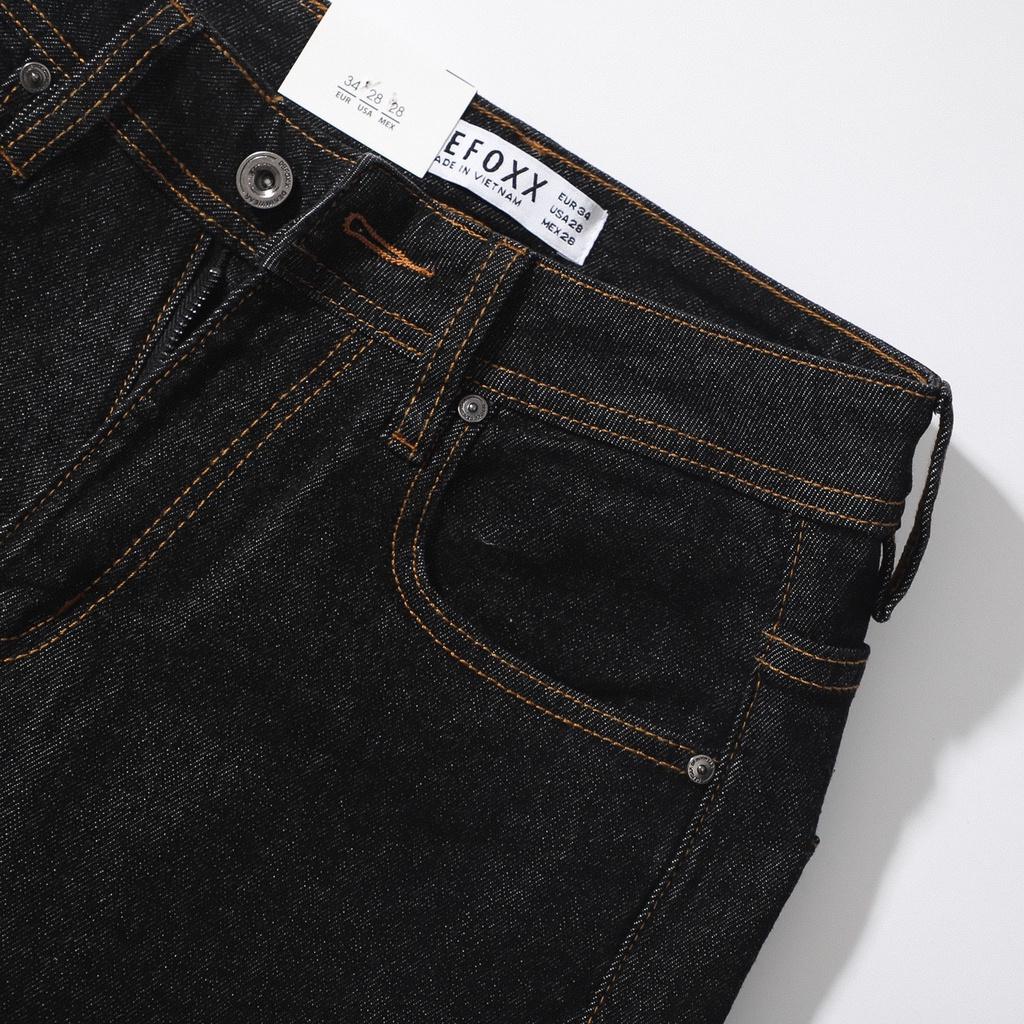 Quần jeans tiêu đen chỉ nổi màu vàng - 211231 | LASTORE MENSWEAR