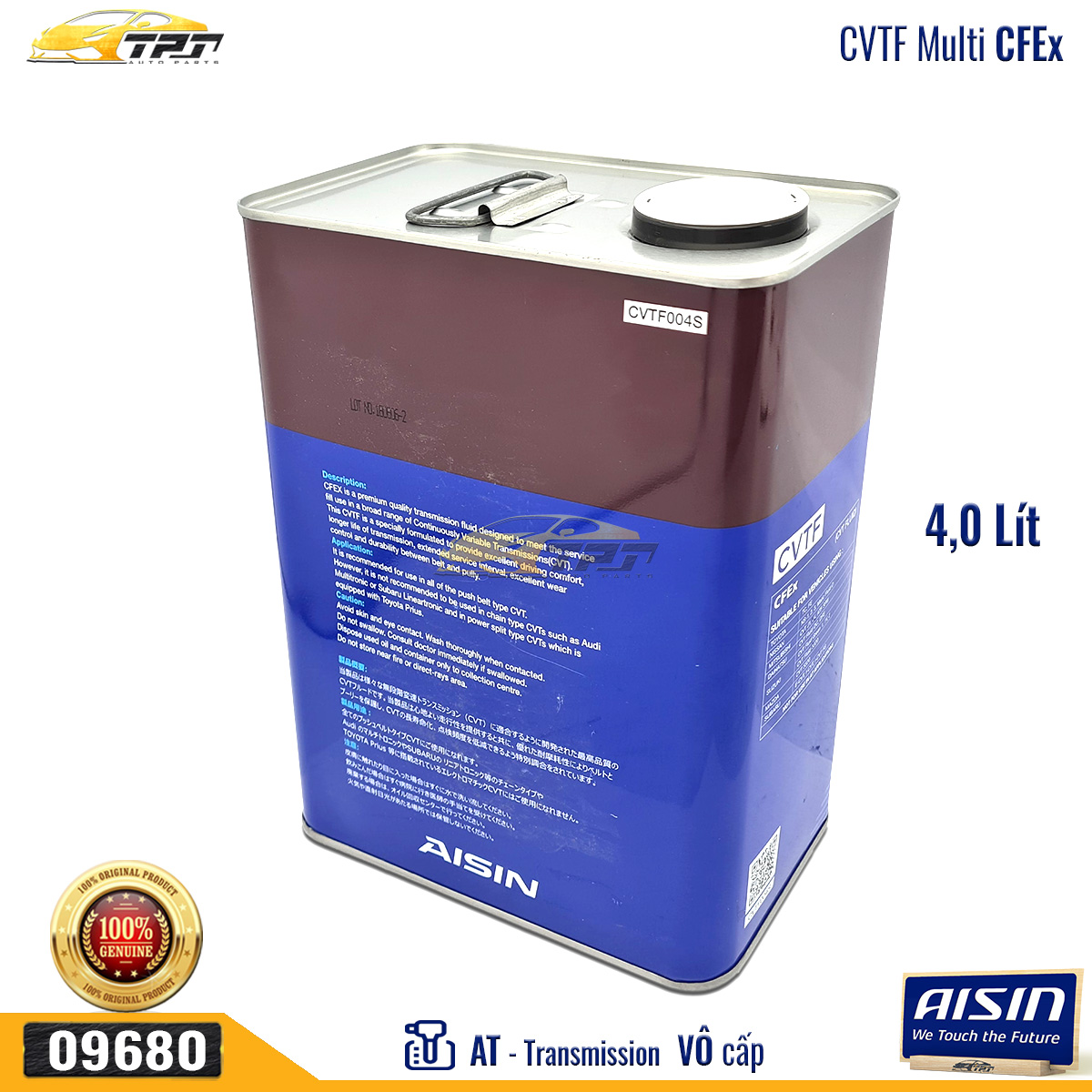 CFEx Nhớt Hộp Số Tự Động Vô Cấp CVTF Multi (4 Lít) AISIN - Japan