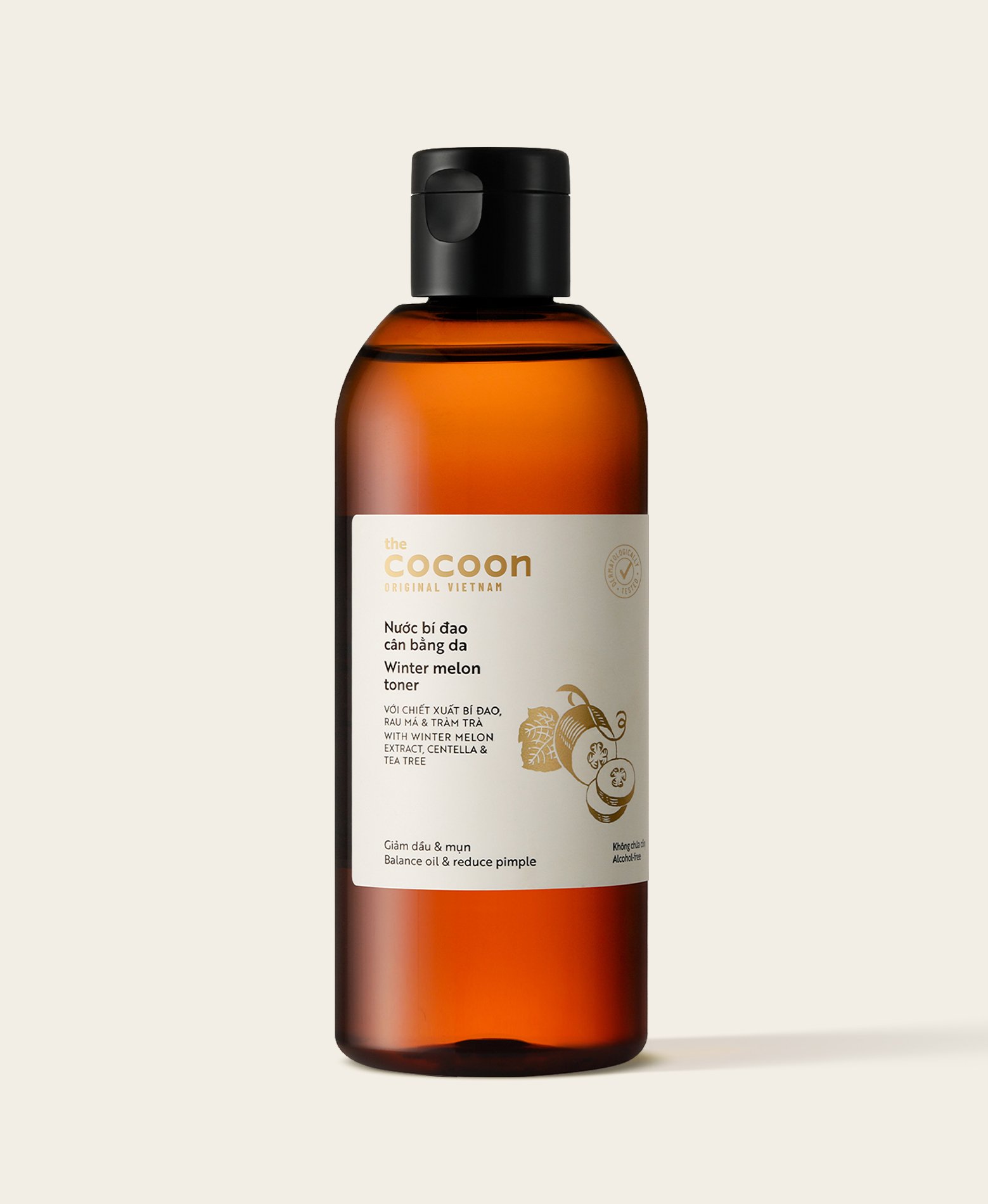 Toner nước bí đao cân bằng da Cocoon 310ml ngăn ngừa mụn ẩn, làm sạch da thuần chay