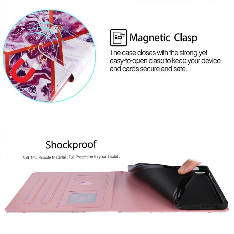 Bao Da Nắp Gập In Hình Thời Trang Cho Samsung Galaxy Tab A7 Sm-T500 T505 10.4 Inch