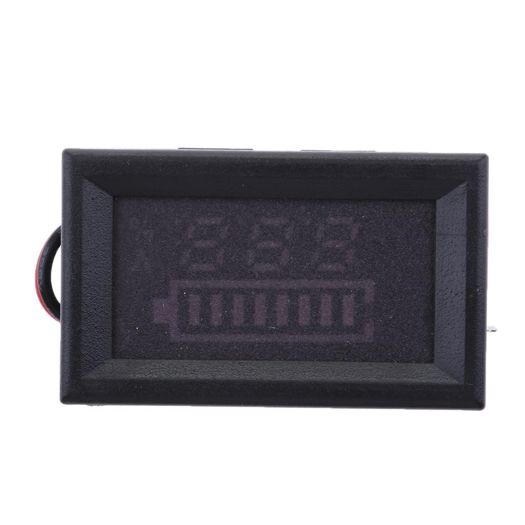 48V Digital Voltmeter Battery Capacity Tester Multimeter for Motor Vehicle