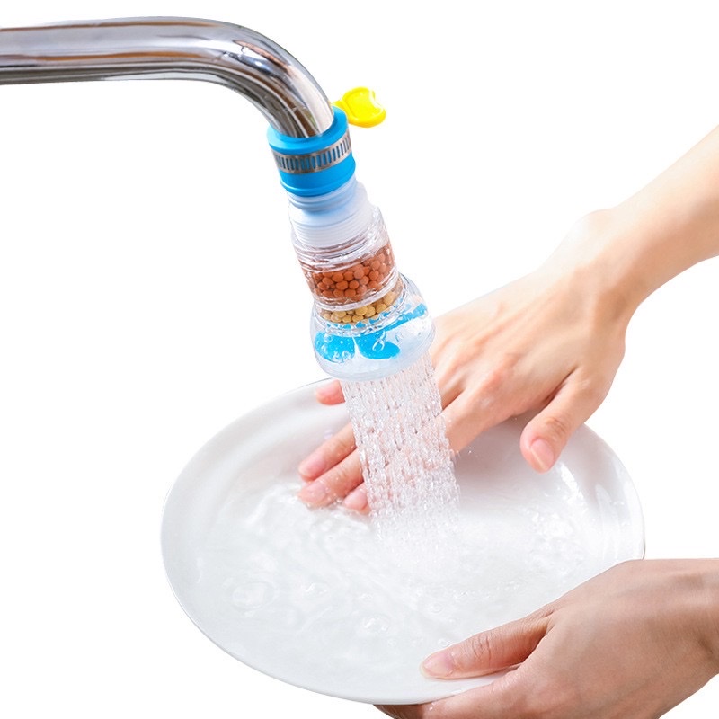 Vòi tăng áp suất cho bồn rửa chén ,đầu vòi nối rửa bát tăng áp có thể điều chỉnh xoay 360 độ , có than hoạt tính phù hợp với tất cả các vòi