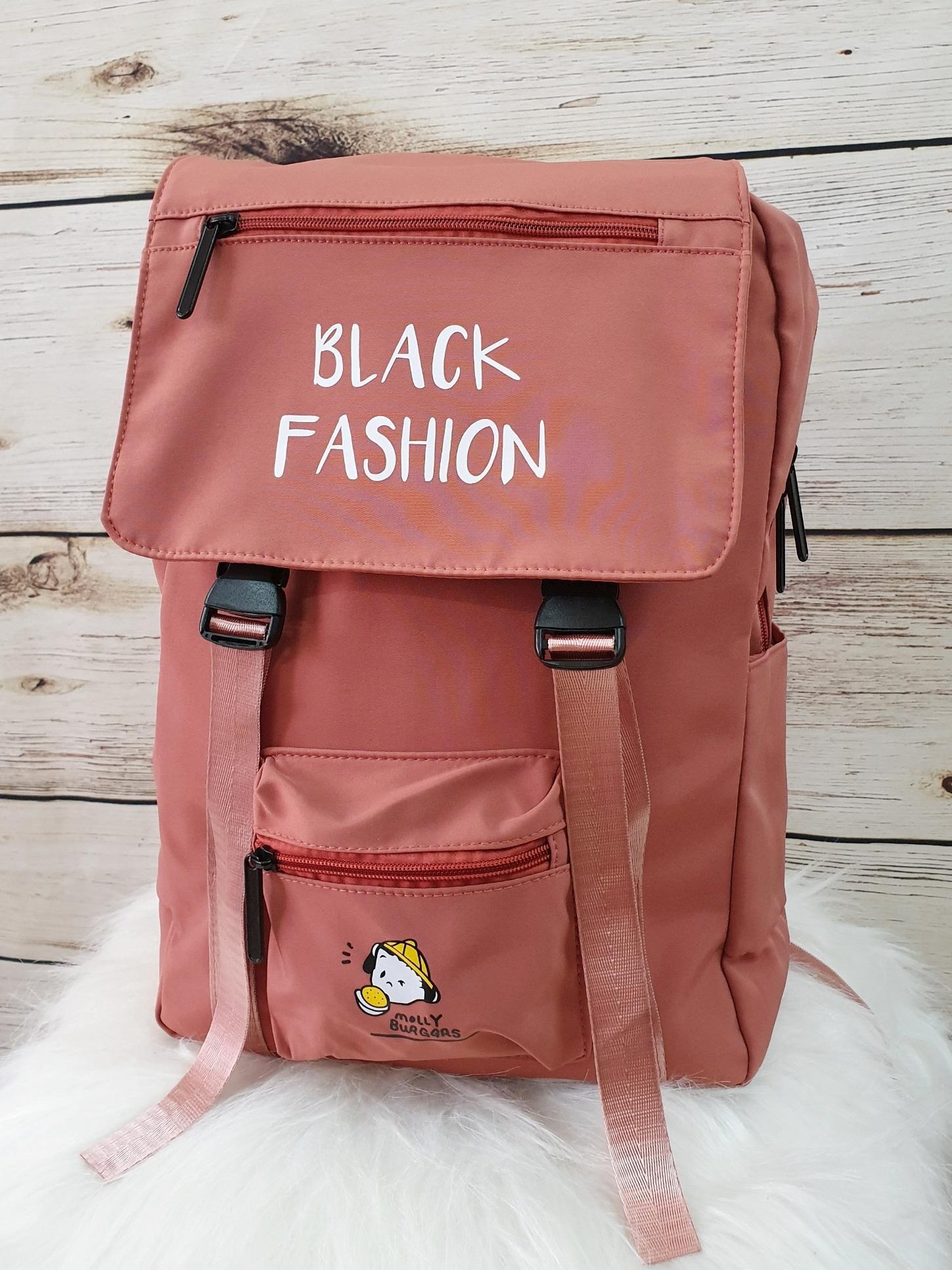 Balo Thời Trang Dù Họa Tiết Black Fashion